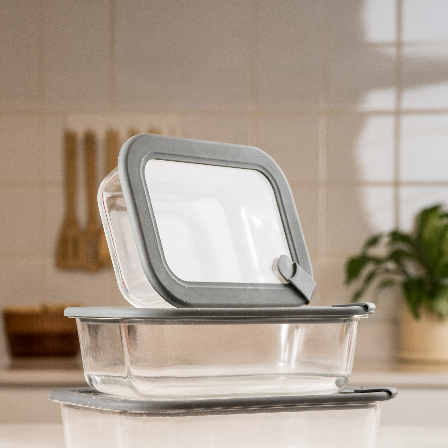 Contenedor de vidrio hermético 640 ml