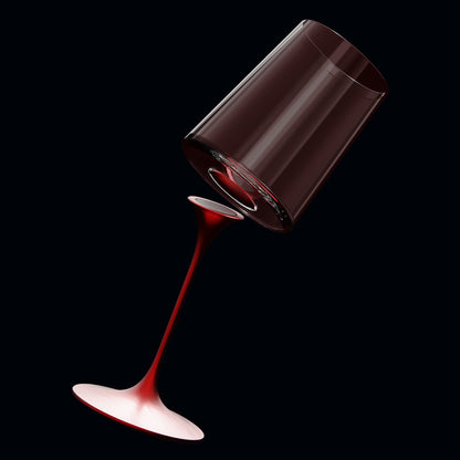 Tallo para copas de cristal imantado Rojo