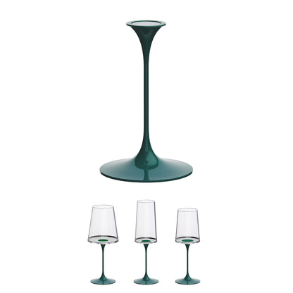 Tallo para copas de cristal imantado Verde