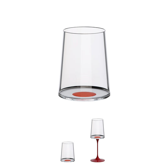 Set Trebonn Tallo Imantado Rojo + 2 Copas de Cristal para Vino Blanco con Imán Rojo – Estilo y Funcionalidad en Cada Brindis