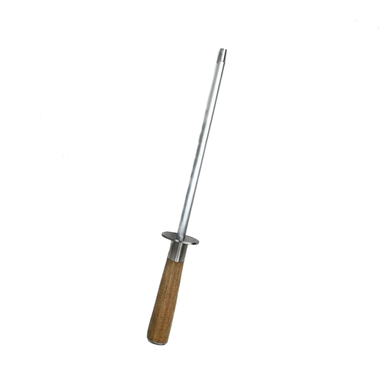 Afilador con mango de acacia 33cm