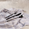 Cubiertos flat 3pcs negro