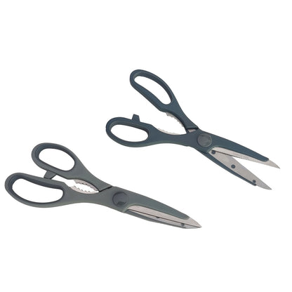 Set x4 Utensilios de Cocina de Silicona | Pelapapas + Destapador + Tijera Multiuso + Abrelatas Cromado