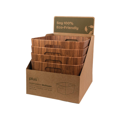 Organizador multiuso fibra/veg 30x41x20 cm