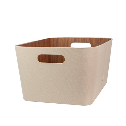 Organizador multiuso crema 30x41x20 cm