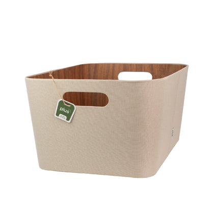 Organizador multiuso crema 30x41x20 cm