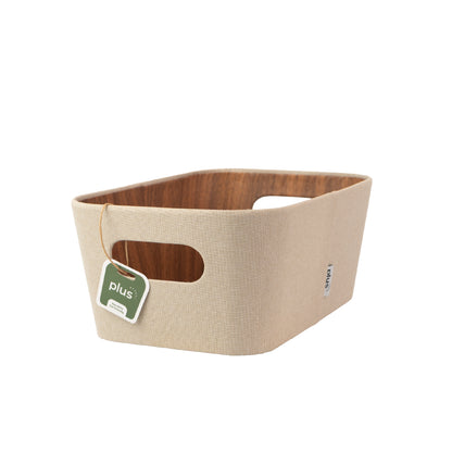 Organizador multiuso crema 26x18x11 cm