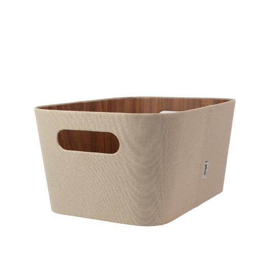 Organizador multiuso crema 23x31x15 cm