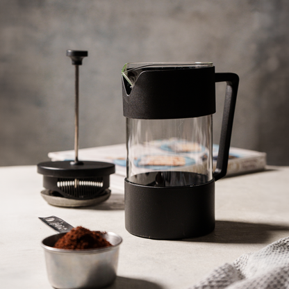 Cafetera con Embolo y Base Plastica 1 Litro