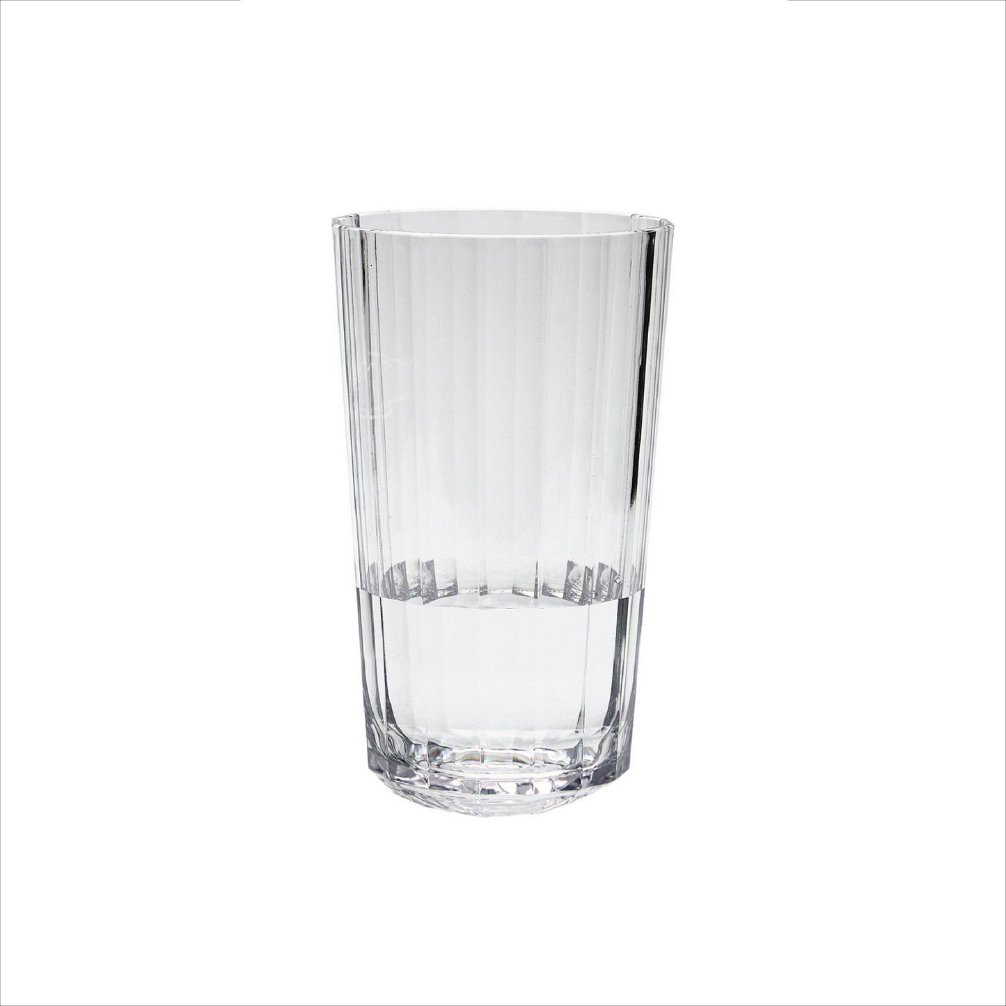 Vaso largo acrilico facetado 750 cc