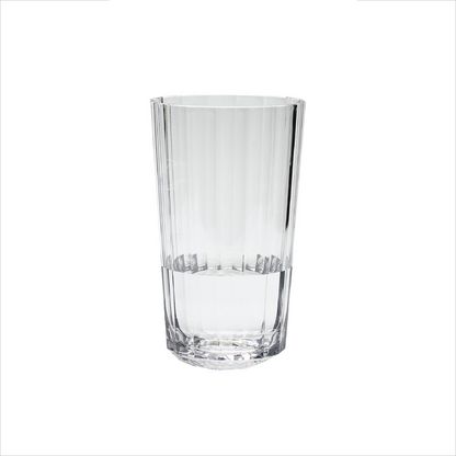 Vaso largo acrilico facetado 750 cc
