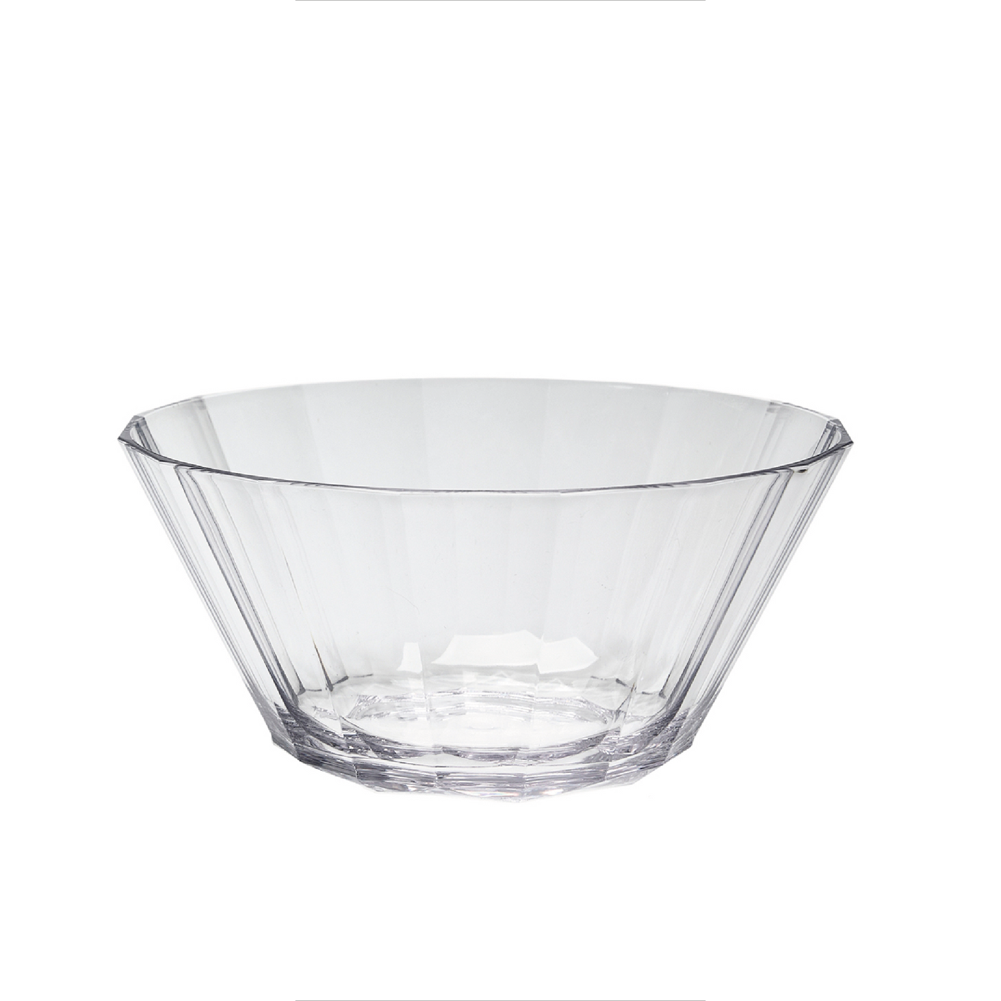 Ensaladera acrilico facetado 26 cm diam