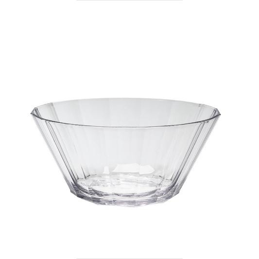 Ensaladera acrilico facetado 26 cm diam