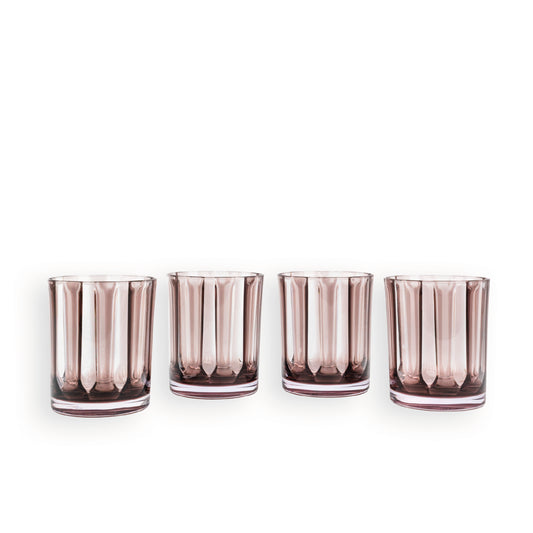 Set x4 Vasos Acrílico Stoll Gris 430 cc | Reutilizables y Resistentes