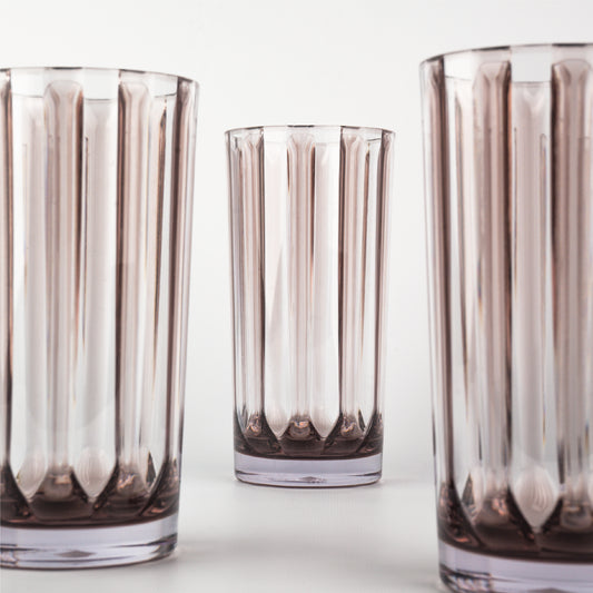 Set de 4 Vasos Acrílicos Stoll Grises – 680 cc