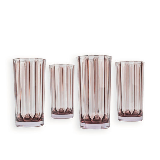 Set de 4 Vasos Acrílicos Stoll Grises – 680 cc