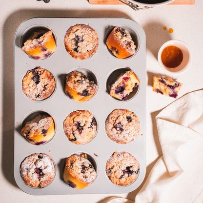 Muffin x 12 Antiadh 35x26.5x3cm gris