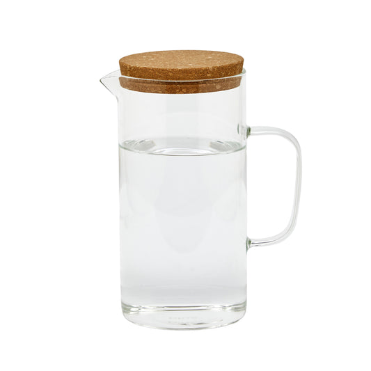 Jarra vidrio c/tapa corcho 1L