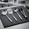 Set X4 Utensilios Cocina Acero Inox Espátula Cuchara Espumadera Pinza