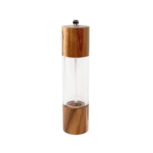 Molinillo acacia y acrilico 20 cm