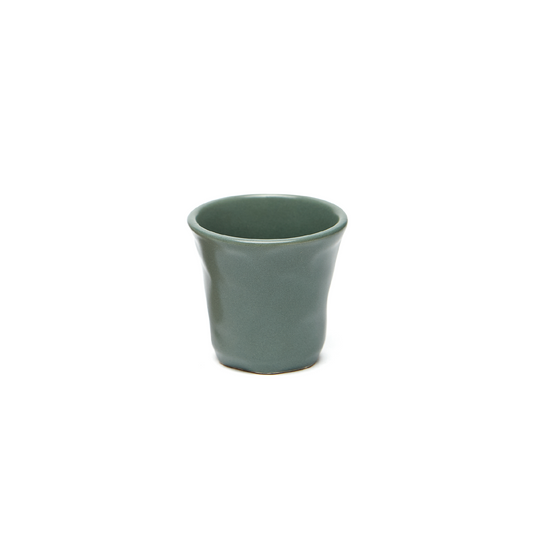 Taza expresso cerámica verde