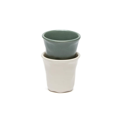 Taza expresso cerámica verde