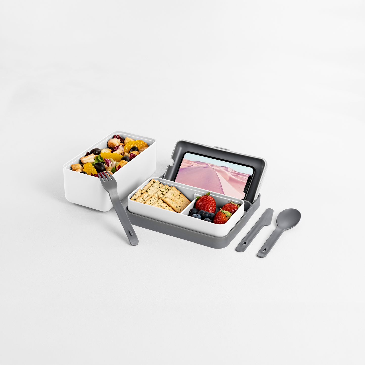 Bauletto Lunchbox M blanco