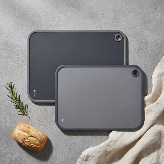 Set X2 Tablas De Cortar Cocina 35 Y 30 Cm Bicolor