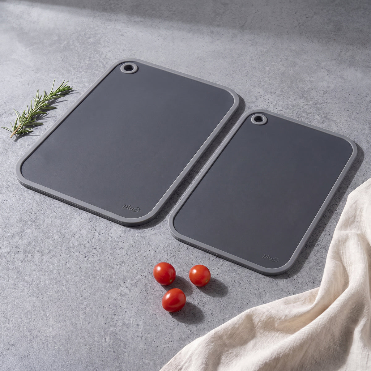 Set X2 Tablas De Cortar Cocina 35 Y 30 Cm Bicolor