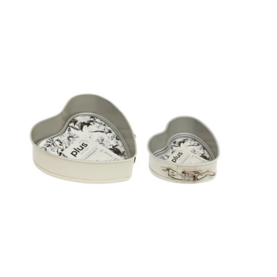 Set X2 Moldes Desmont. Con Forma De Corazón (12 Cm Y 22 Cm)
