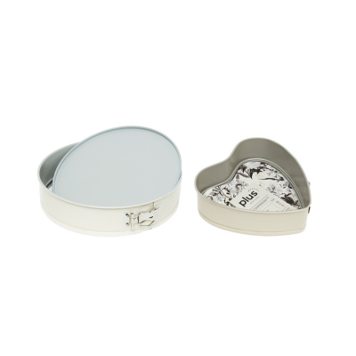 Set X2 Moldes Desmontables Antiadherente. (Corazón Y Circular)