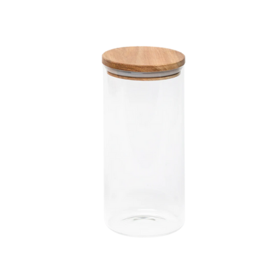 Frasco tapa Acacia 1300 ml D10x21.5cm