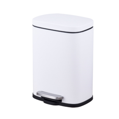 Cesto rectangular ac/inox 30L blanco