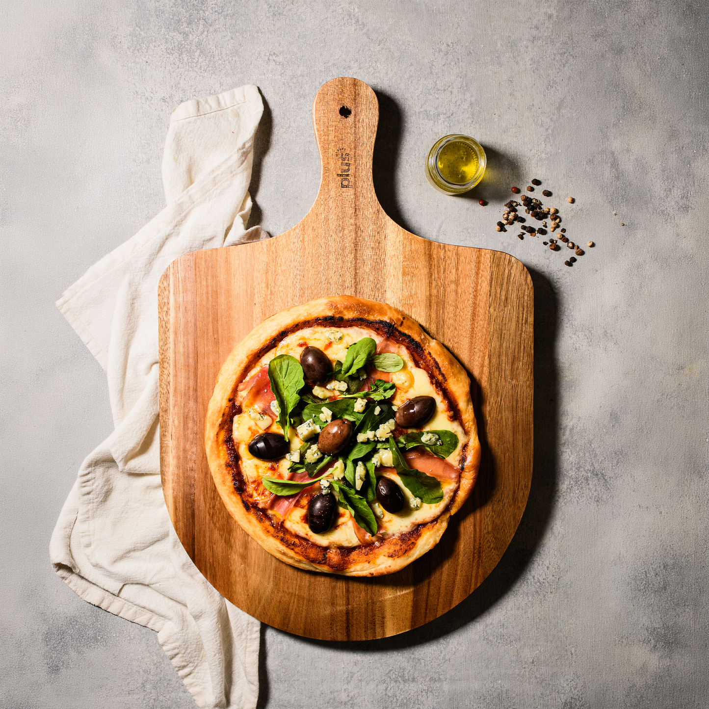 Tabla de pizza acacia