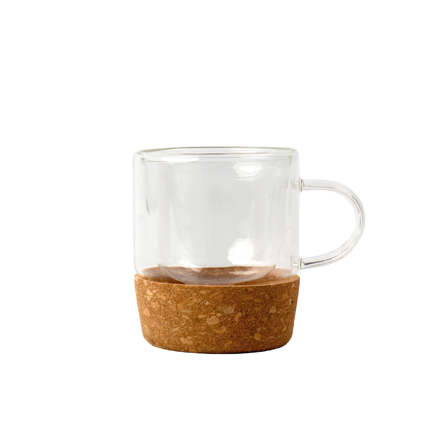 Taza doble vidrio cork