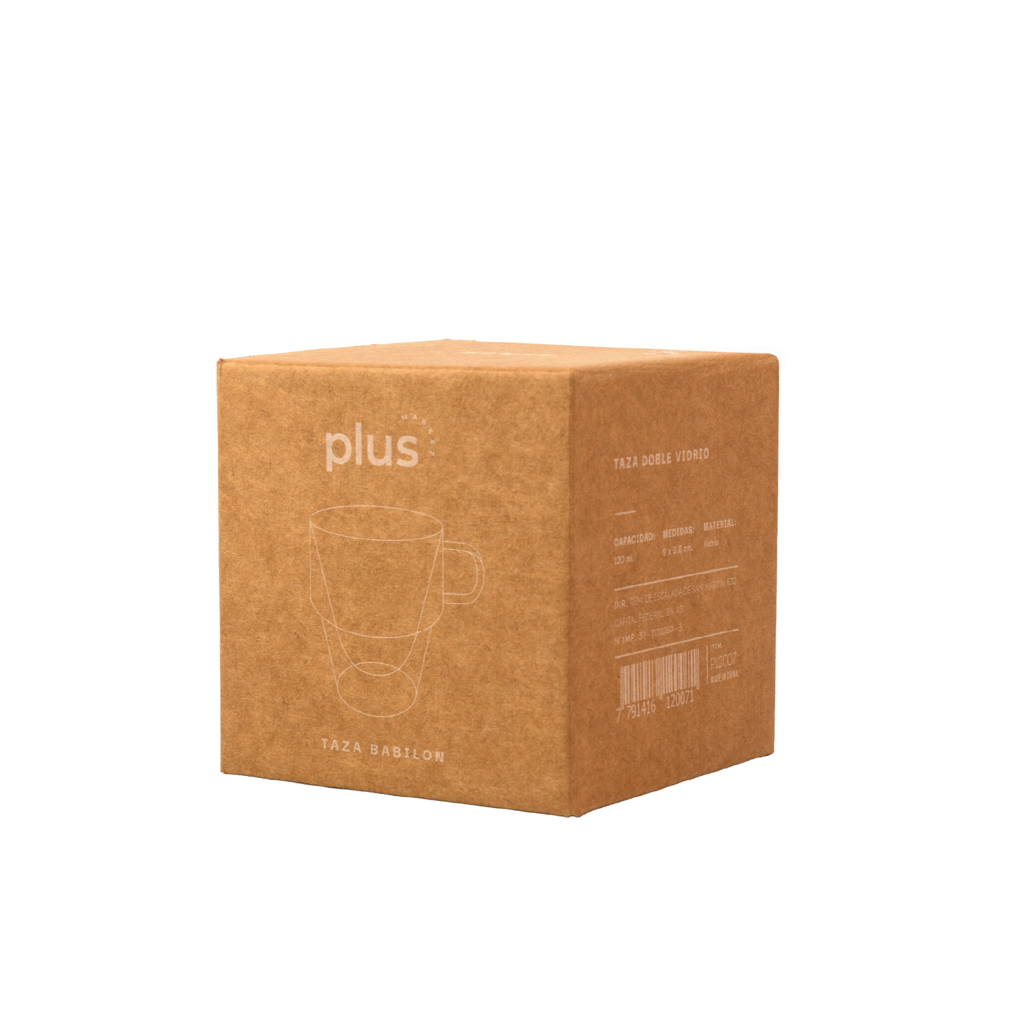 Taza de doble vidrio stack 120ml