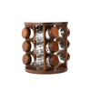Set x 12 especieros + Soporte circular de madera giratorio