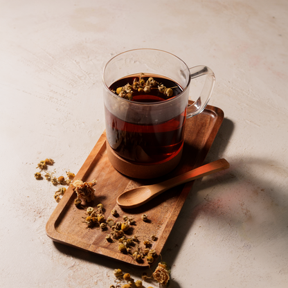 Mug vidrio cork 450ml