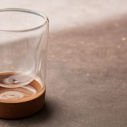 Vaso doble vidrio cork 350ml