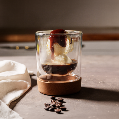 Vaso doble vidrio cork 350ml