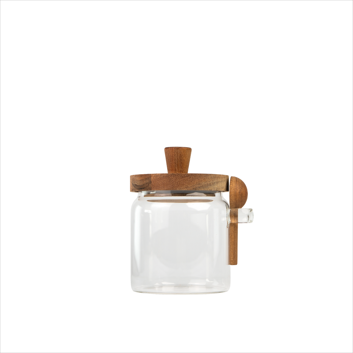 Frasco de vidrio c/ cuchara 400ml