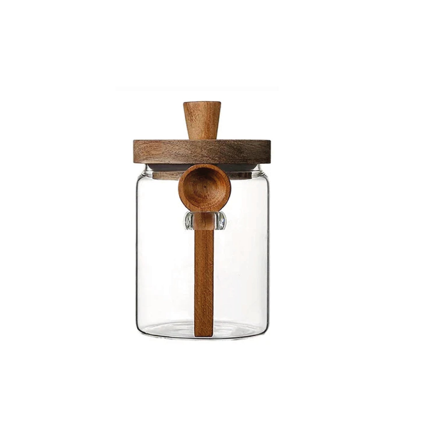Frasco de vidrio c/cuchara 650ml
