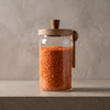 Frasco de vidrio c/cuchara 800ml