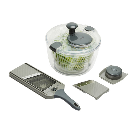 Set Escurre Verduras de 5 Litros con Mandolina Doble Filo