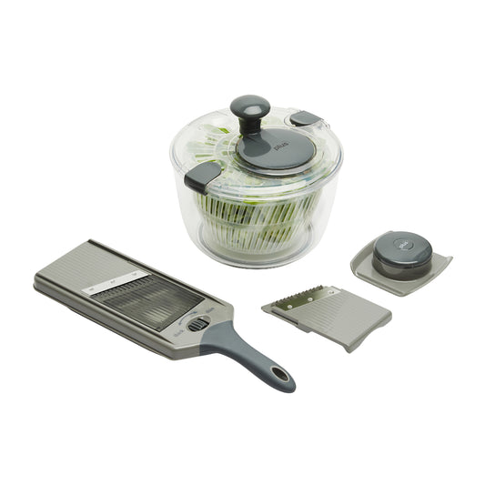 Set de Escurre Verdura 3,5Lts + Mandolina Doble Filo