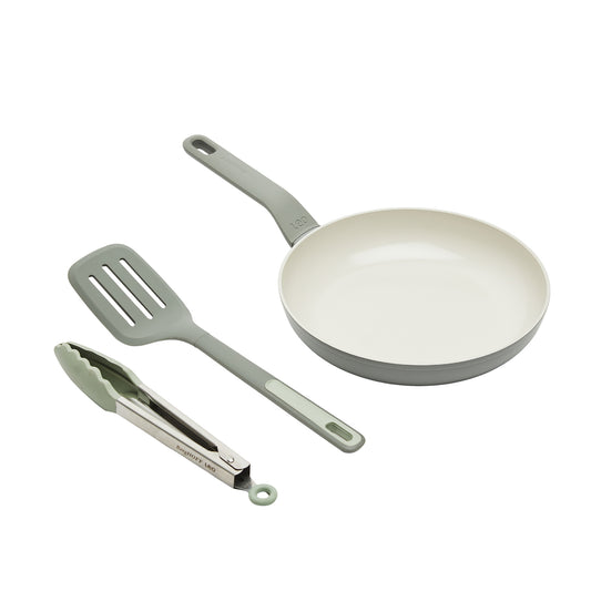 Set de Cocina BergHOFF Balance – Sartén 24 cm + Espátula + Pinza con Punta de Silicona